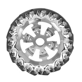 6in Mecanum Wheel Metal Right with 16pcs TPU Rubber Rollers Industrial Robots Parts