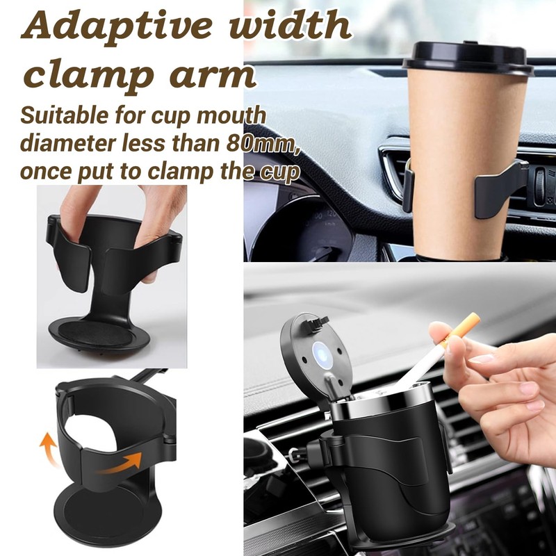 Car Cup Holder, 2-Pack Air Vent Drink Holders for Cars