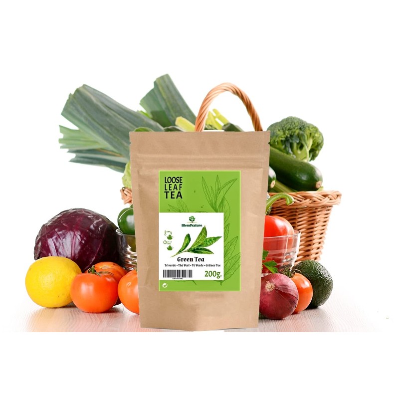 Natural Green Tea 200g for Infusions + Stainless Steel Egg
