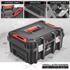 Auto Dynasty Universal Lockable Organizer Storage Tool Box with Removable