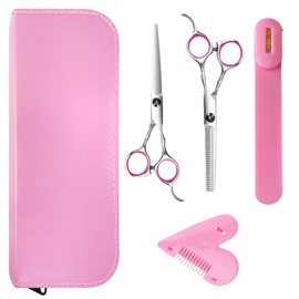 Hair Cutting Kit for DIY Hair Cutting at Home, Hair Scissors, Split Ends Trimmer, Bangs Clips, Professional Hair Cutting Tools for Women, Kids