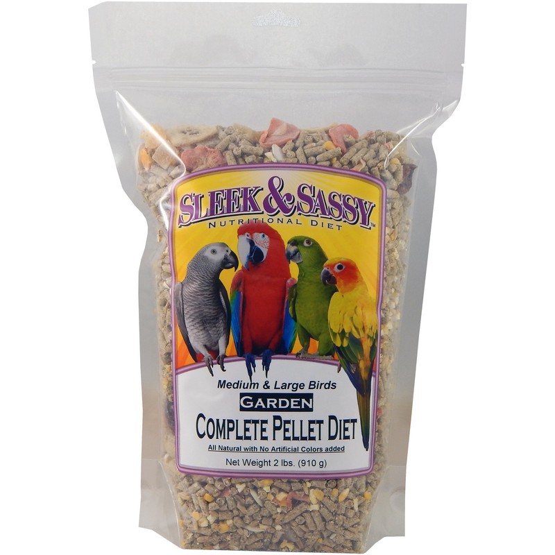 SLEEK & SASSY Garden Complete Pellet Parrot Food (2 lbs.)