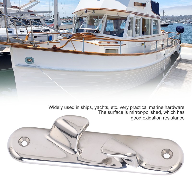 152mm/5.98in Straight Bow Chock Line Cleat Hardware 316 Stainless Steel
