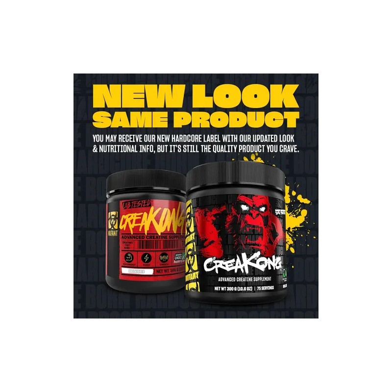 Creatina Mutant Creakong 1000 Gr 1 Kg Creatina Mutant 250srv