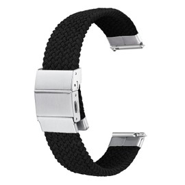 Hearkent 18mm 20mm Watch Nylon Watch Strap, Sport Braided Nylon Watch Bands with Adjustable Buckle Band for Men and Women, Easy to Install Replacement