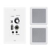 Herdio 5.25Inch Bluetooth Ceiling Speakers+Wall Mount Control Amplifier Receiver