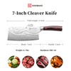 KEEMAKE Meat Cleaver Knife 7-Inch Razor Sharp High Carbon Steel