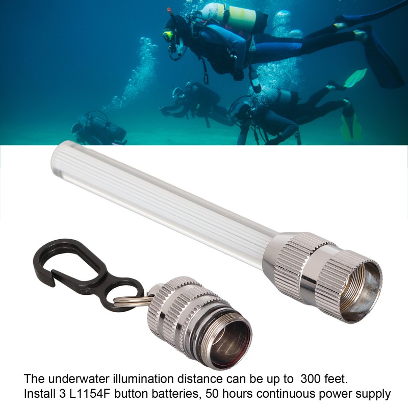 Diving LED Light Underwater Waterproof LED Dive Flashlight Warning Torch