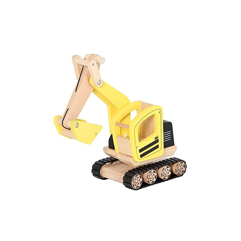 Bartl 112363 Pintoy Excavator Made of Solid Wood, Quality Toy