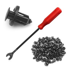 100PCS 10mm Nylon Front Bumper Push-Type Retainer Clips Remover for Honda and Acura 91503-SZ3-003