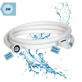 ELECTROHOGAR Hose for washing machines and dishwashers | from 1.5 m to 6 m | universal hose for water inlet | standard thread compatible with all brands: Bosch, Siemens, Miele (2 m)