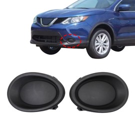 SecosAutoparts 2PCS Bumper Fog Light Lamp Covers Caps Compatible with Nissan Rogue Sport 2017 2018 2019# 622576MA5A 622566MA5A NI1038155 NI1039155 Front Left & Right Side