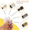 Furniture Feet Flexible Chair Leg Floor Protectors, Non-Slip Clear Round