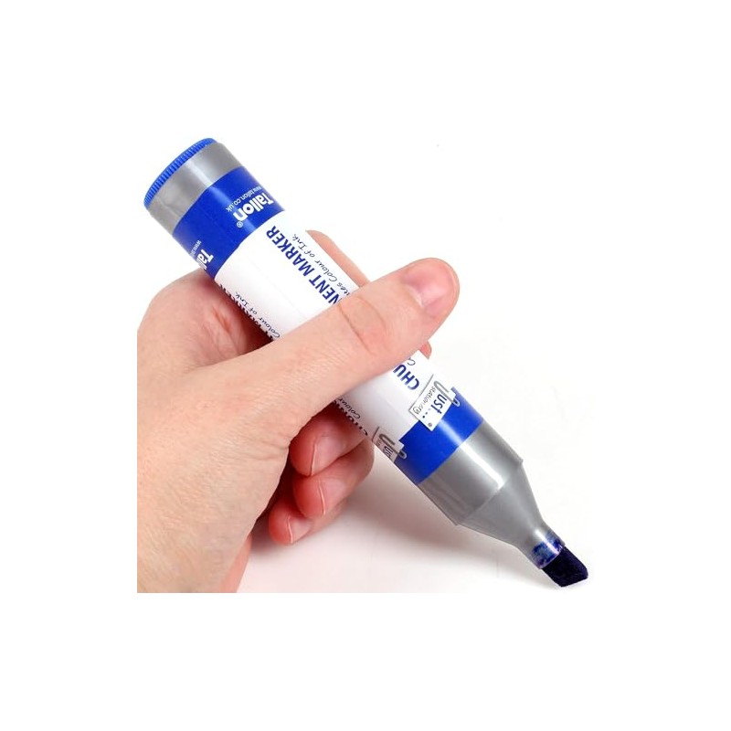 Aibc Jumbo Permanent Markers, 7mm Chisel Tip, 2 Pack, Ideal