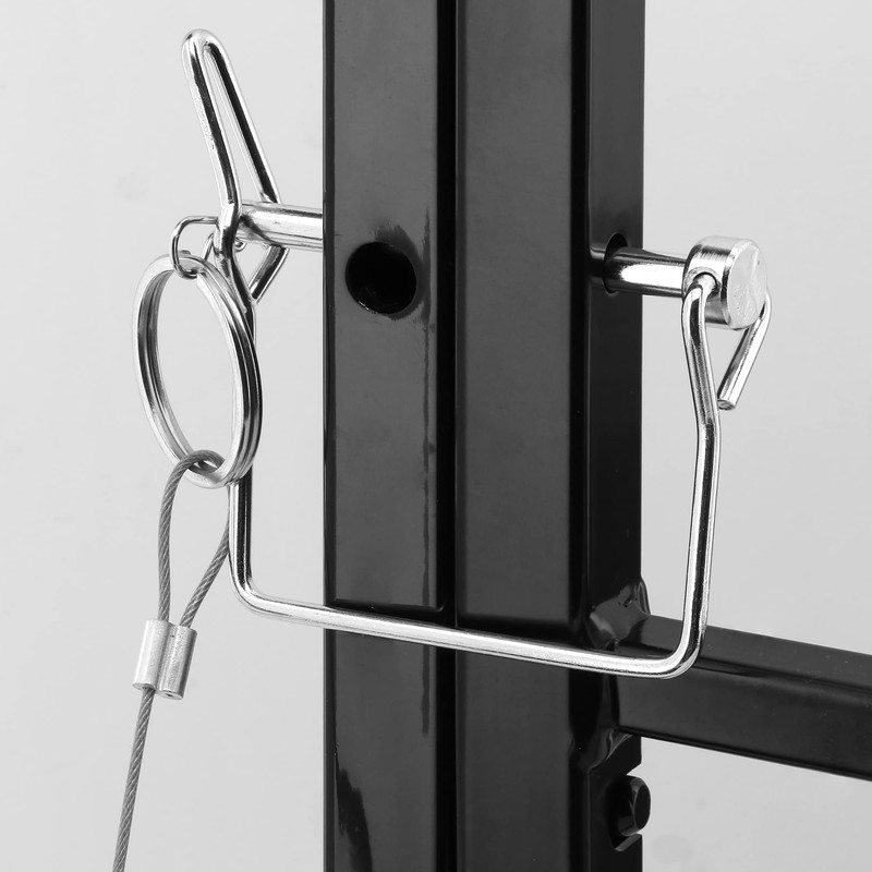 Prime-Line S 4772 21 In., White, Carbon Steel, Fixed 4-Bar