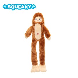BARK Hairy Henderson Sasquatch Plush Dog Toy, Brown, Bigfoot Design