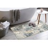 Morebes Modern 2x4 Bathroom Runner Rugs, Washable Abstract Rug Runners