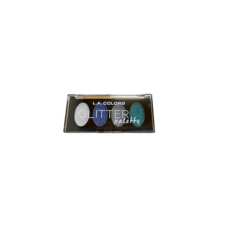 L.A. Colors Glitter Eyeshadow Palette Mysterious, 1 Count