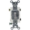 Leviton CS315-2GY 15-Amp, 120/277-Volt, Toggle 3-Way AC Quiet Switch, Commercial
