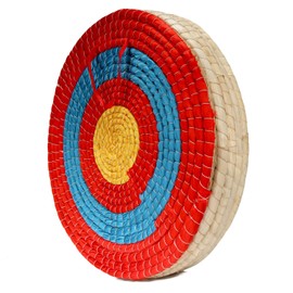 AUVIM Archery Targets Straw Solid Hand-Made Archery Target for Recurve Bow Compound Bow or Longbow 20 Inches Traditional Bow Arrow Target for Kids Youth Adult Archery Hunting Backyard
