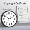 AKCISOT AKCISOT 14 Inch Wall Clock Silent Non-Ticking Modern Wall