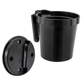 RecPro Ice Fishing Gear Wall Mount Cup Holder | Quick Disc Wall Mount | Holds Mugs Cups and Bait