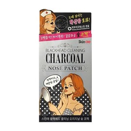 Skinae Manasul Skin-ae Charcoal Nose Pack 7 Sheets x1 Pack / Sebum / Blackhead Charcoal / 마나술 스킨애 숯코팩 7매입 x1개/피지/블랙헤드참숯