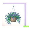 GREENHANDSHAKE Violet Beauty in Bloom, quilling art greeting card for
