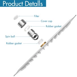 Comlife Shower Head - Rain Shower, 8/10/12 Inch, Stainless Steel 304 Shower Head with 144 Anti-Limescale Nozzles