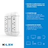 KELEK Multicontacto con 5 Salidas, Puertos USB-A y USB-C, Protección