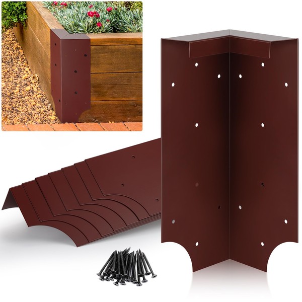 Therwen 8 Set Raised Garden Bed Corner Brackets with 128