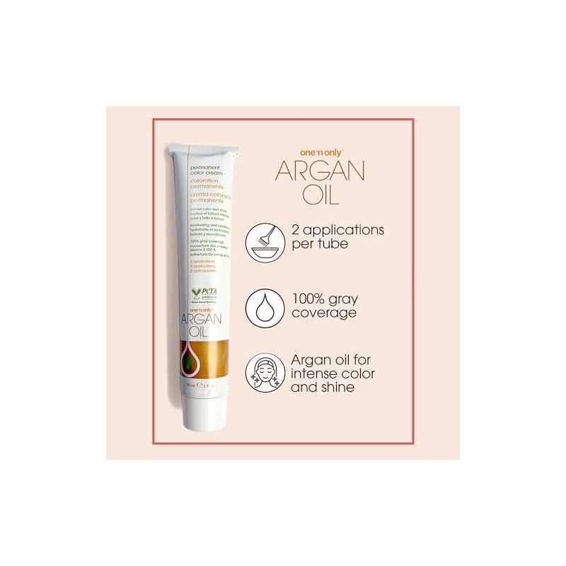 One n Only Argan Oil Permanent Color Cream - 7A