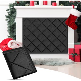 Magnetic Fireplace Cover for Energy Saving, Magnetic Fireplace Blanket for Iron Fireplace Frame Keep Drafts Out Stops Heat Loss Fireplace Screen fit for 39" W x 32" H