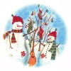 Captive Decals Christmas Snowman Snowmen Tree Socks Overglaze Ceramic Decals
