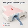 Couple Memory Foam Pillow with Arm Channel Side Sleeper Neck