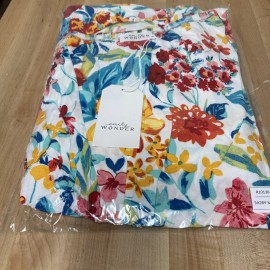 Emily Wonder NEW Emily Wonder BEING OPEN FLORAL ONE SHOULDER JUMPSUIT (IVORY MULTI) Medium