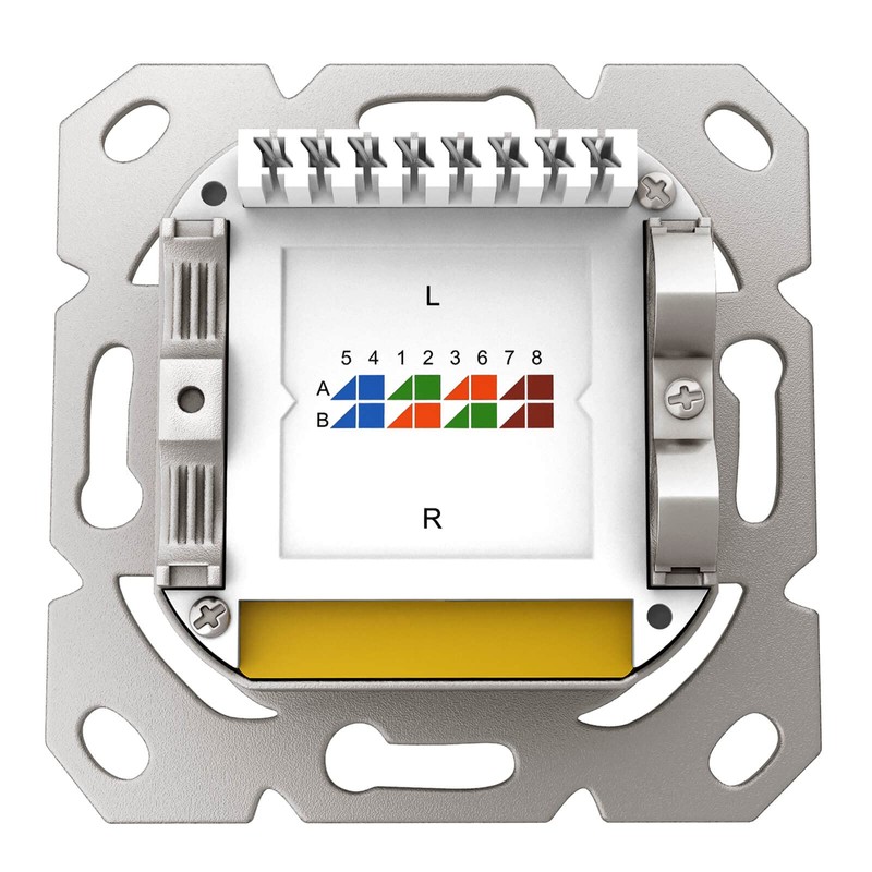 hb-digital 1x CAT 6a Network Socket LAN Socket Universal Junction