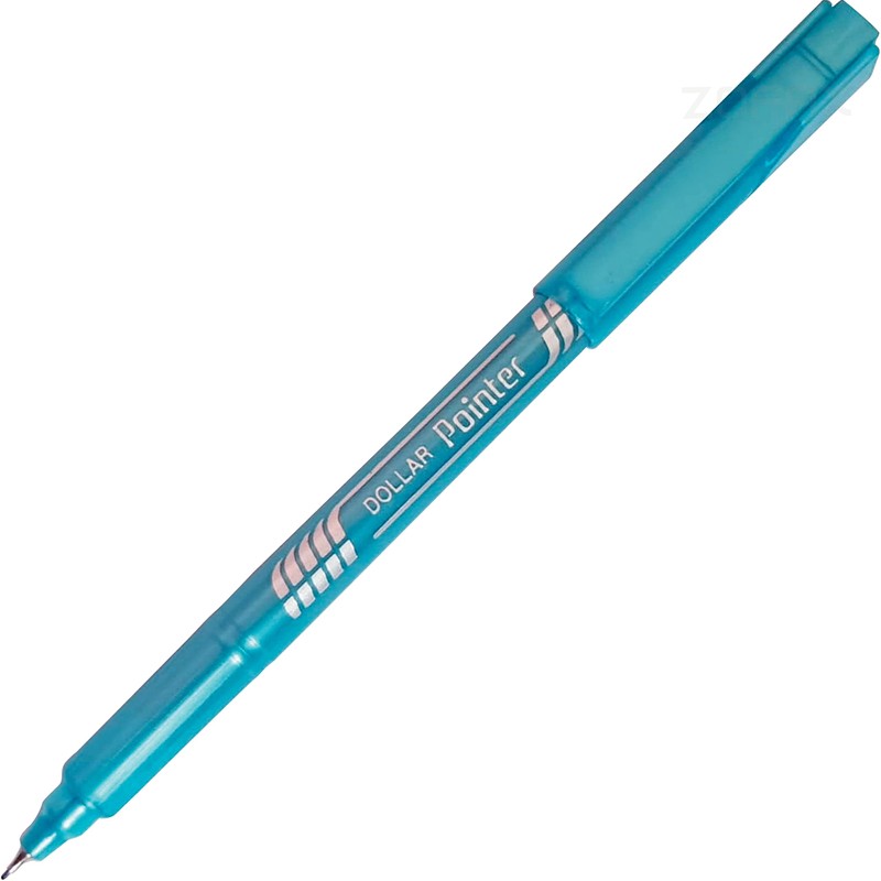 DOLLAR Fineliner Pens, TURQUOISE, 0.3mm Ultra Fine Felt Tip, Pack