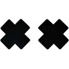 Black (6 Pairs) Disposable Satin Nipple Cover Pasties