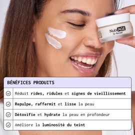 NUBIANCE - NubiAGE D-fense - High Concentration of Bakuchiol - Anti-Wrinkle Cream - Face Moisturising Cream - Anti-Ageing - Immediately Effective Anti-Wrinkle Treatment