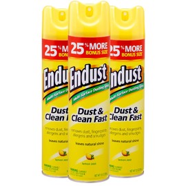 Endust Lemon Zest Multi-Surface Dusting and Cleaning Spray, Lemon Zest, 3-Pack