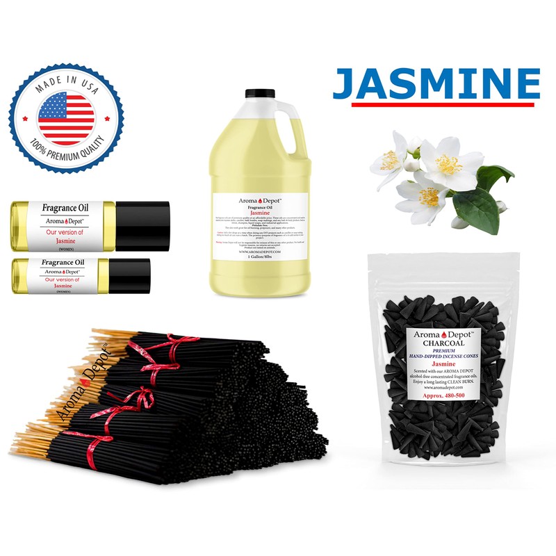 1'' Jasmine Incense Charcoal Cones (10 Pack)