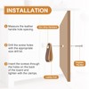 PATIKIL Leather Drawer Pulls, 4 Pcs Leather Handle Single Hole