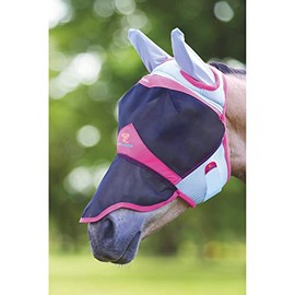 Shires Equestrian Air Motion Fly Mask with Ears & Nose (X-Full)