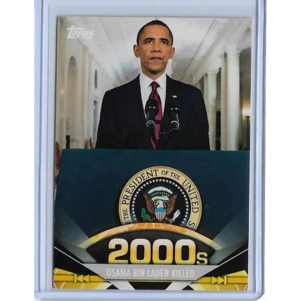 AWESOME 2011 TOPPS AMERICAN PIE PRESIDENT BARACK OBAMA CARD #198