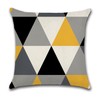 YunJeude 45x45cm Cushion Cover Set of 4 Nordic Geometric Patterns