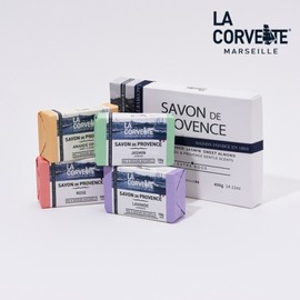 Lacovet Face Wash Soap Natural Handmade Face Wash Marseille French Fragrance Soap 100g x 4 / 라코벳 세수비누 천연 수제 세안 마르세유 프랑스 향 비누 100g x 4