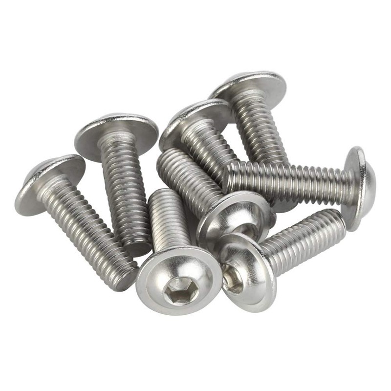 MewuDecor M4-0.7 x 8mm Flanged Button Head Socket Cap Screws,