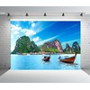 CORFOTO 10x8ft Fabric Scenic Phuket Landscape Backdrop Tropical Thailand Sea
