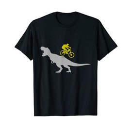 Mountain Bike with T-Rex Dinosaur MTB Mountain Biking T-Shirt